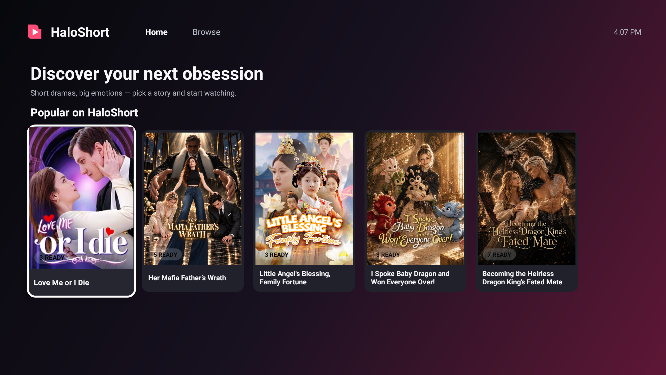 Popular dramas on HaloShort